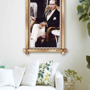 EN SEVİLEN ATATÜRK RUSTİK  TABLO