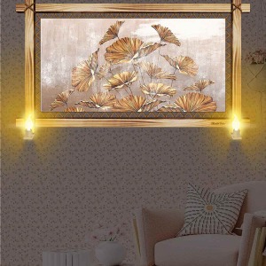 SOFT YAPRAKLAR RUSTİK LAMBALI TABLO