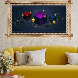 MODERN YAPAY ZEKA RUSTİK  TABLO