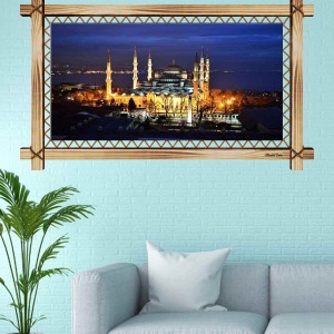 İSTANBUL CAMİİ RUSTİK  TABLO