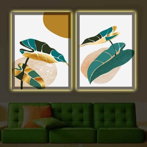 SADE VE ZARİF İKİLİ LED IŞIKLI TABLO