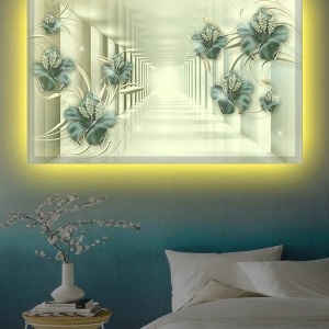 3D GÖRÜNÜMLÜ SOFT LEDLİ KANVAS TABLO