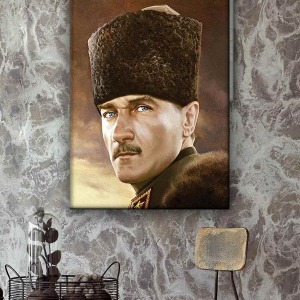 PASTEL ATATÜRK KANVAS TABLO