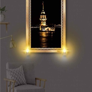 ZAİF KIZ KULESİ RUSTİK LAMBALI TABLO