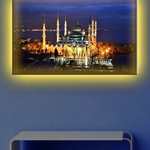 İSTANBUL CAMİİ LEDLİ KANVAS TABLO