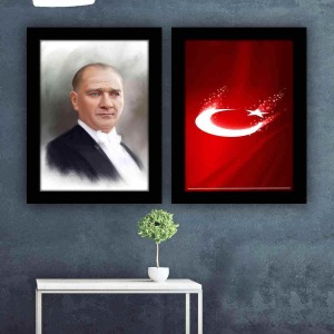 ATATÜRK VE BAYRAK İKİLİ TABLO