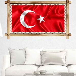 DALGALI BAYRAK RUSTİK  TABLO