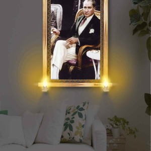 EN SEVİLEN ATATÜRK RUSTİK LAMBALI TABLO