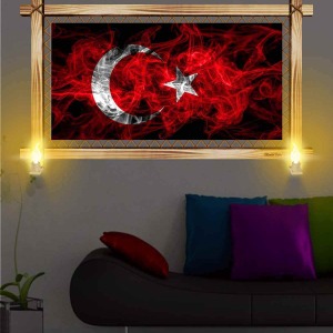 AY YILDIZ RUSTİK LAMBALI TABLO