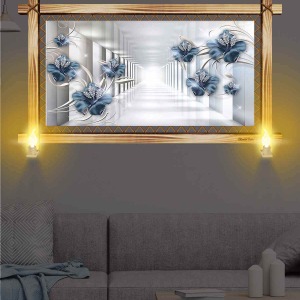 3D GÖRÜNÜMLÜ SOFT RUSTİK LAMBALI TABLO