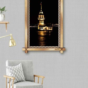 ZAİF KIZ KULESİ RUSTİK  TABLO