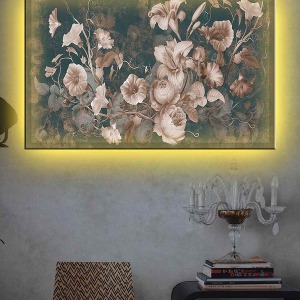 SOYUT ÇİÇEKLER LEDLİ KANVAS TABLO