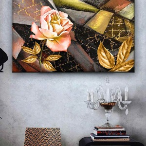PASTEL ÇİÇEKLER KANVAS TABLO