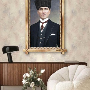 TREND ATATÜR RUSTİK  TABLO
